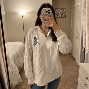 Vintage Disney JIMINY CRICKET quarter zip Sweatshirt with quarter zip - rare